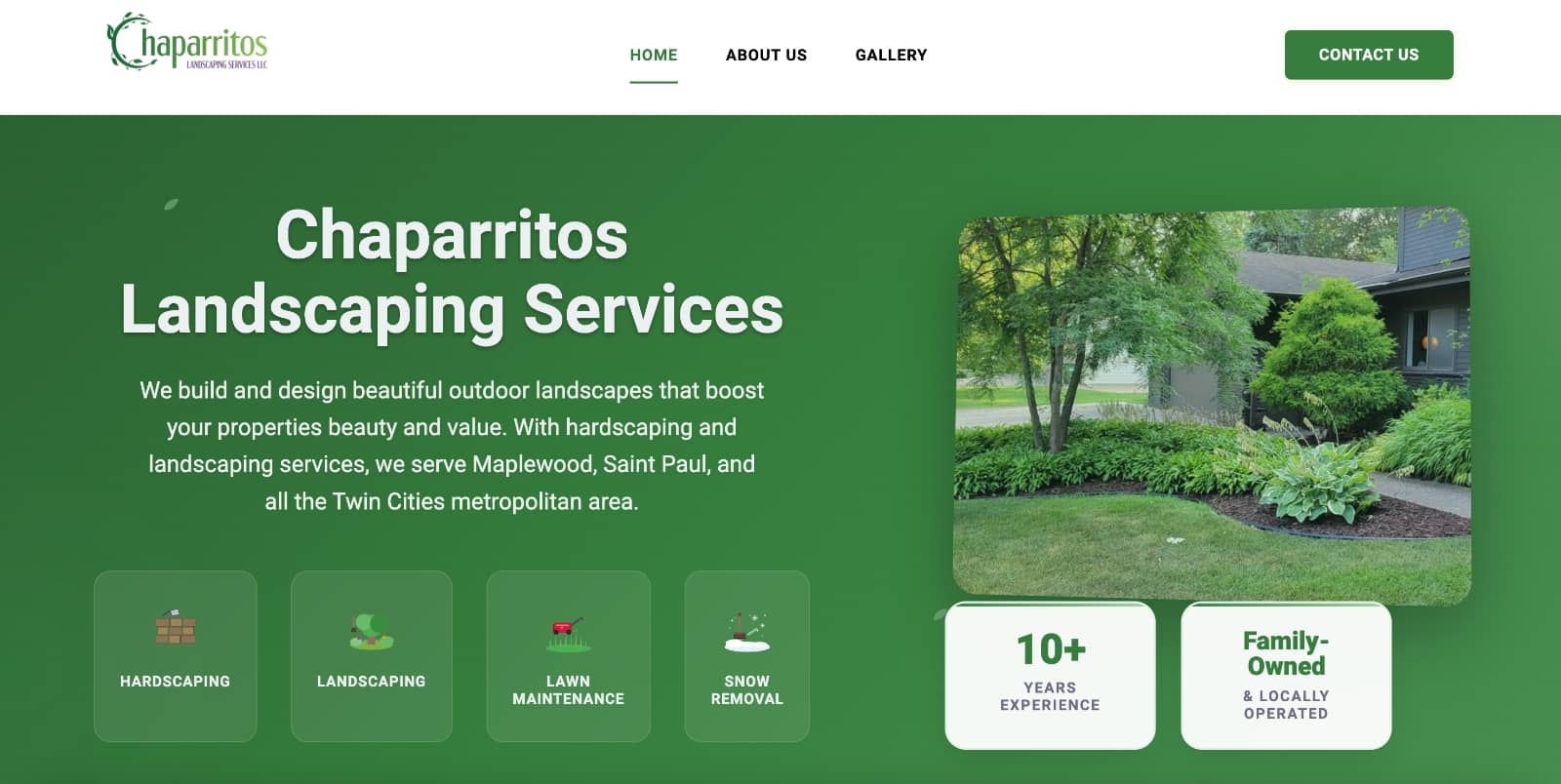 Chaparritos Landscaping website
